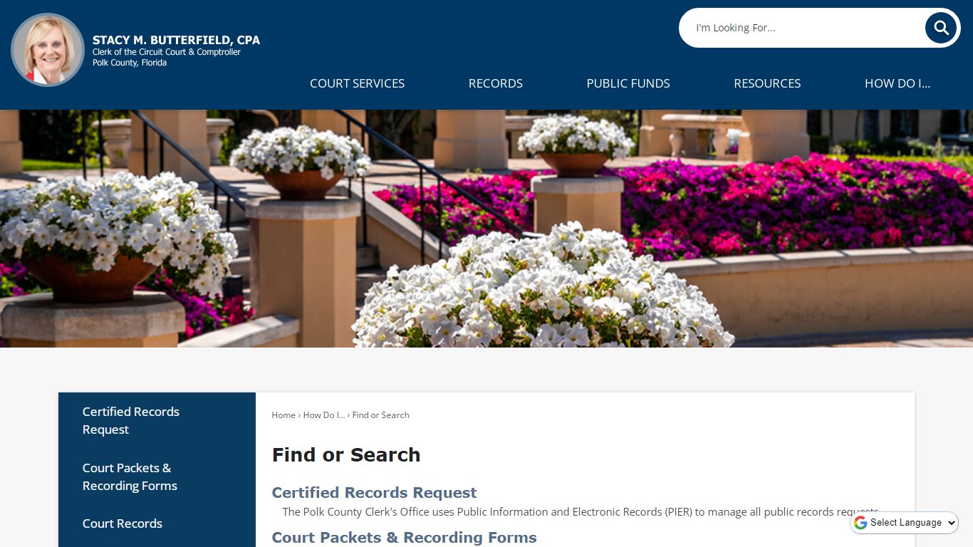 Find or Search | Polk County Clerk, FL
